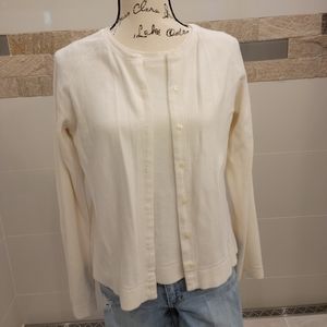 Eddie Bauer cardigan & shell sweater set